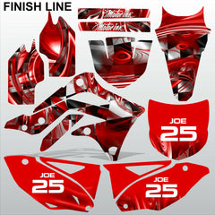 Kawasaki KXF 450 2012-2014 FINISH LINE motocross race decals set MX graphics kit