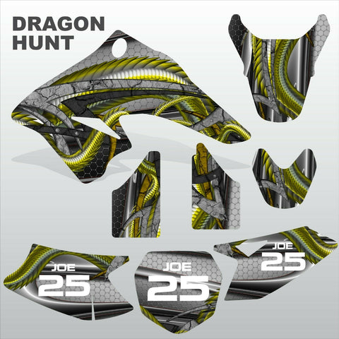 SUZUKI DRZ 70 DRAGON HUNT motocross decals racing stripes set MX graphics kit