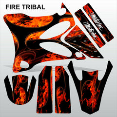 Yamaha YZ 85 2002-2014 FIRE TRIBAL motocross racing decals set MX graphics kit