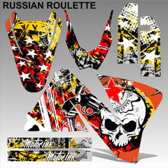 KTM EXC 2001-2002 RUSSIAN ROULETTE motocross decals  stripes set MX graphics kit