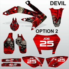 Honda CRF 450X 2005-2016 DEVIL PUNISHER  motocross decals set MX graphics kit