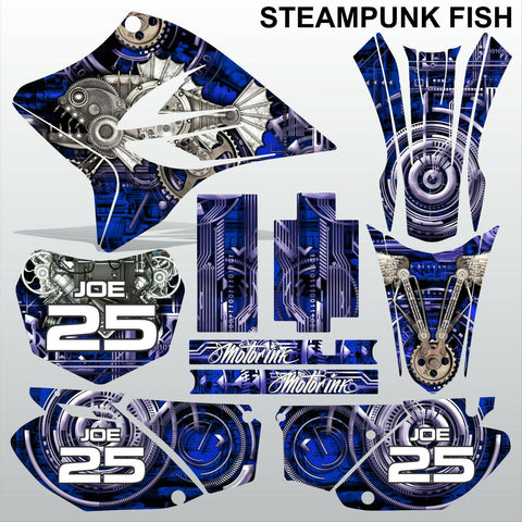 Yamaha TTR230 2005-2020 STEAMPUNK FISH motocross racing decals set MX graphics