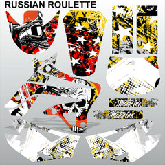 TM MX 125 250 300 450 2008-2014 RUSSIAN ROULETTE motocross decals MX graphics