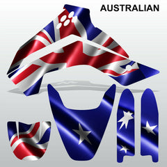 Kawasaki KLX 140 2008-2017 AUSTRALIAN flag motocross decals stripe MX graphics
