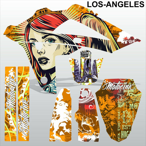 HUSQVARNA 250 450 510 2008-2010 LOS-ANGELES motocross decals set MX graphics kit