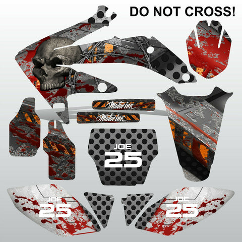 Honda CRF 450 2005-2007 DO NOT CROSS! motocross decals set MX graphics kit