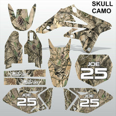 SUZUKI RMZ 250 2007-2009 SKULL CAMO motocross racing decals set MX graphics kit