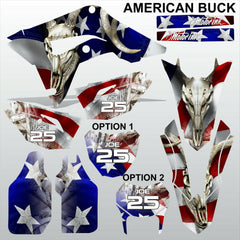 HONDA CR 250 450 2018-2021 AMERICAN BUCK motocross decals set MX graphics kit