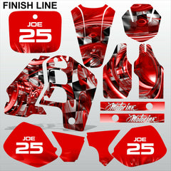 Honda CR500 1989-2001 FINISH LINE racing motocross decals set MX graphics kit