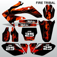 Honda CRF 250 2006-2007 FIRE TRIBAL motocross decals MX graphics kit