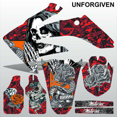 Honda CRF 250 2008-2009 UNFORGIVEN motocross racing decals set MX graphics kit