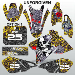 SUZUKI DRZ 400 2002-2020 UNFORGIVEN motocross racing decals set MX graphics kit
