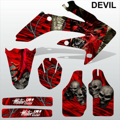 Honda CRF 250 2008-2009 DEVIL PUNISHER  SKULL motocross decals MX graphics kit