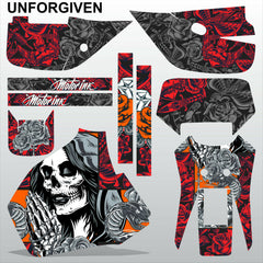 Honda XR 650R 1992-1999 UNFORGIVEN motocross racing decals set MX graphics kit