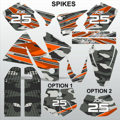 KTM EXC 1998-2000 SPIKES  motocross racing decals set MX graphics stripes kit