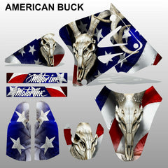 SUZUKI RM 85 2001-2012 AMERICAN BUCK motocross racing decals set MX graphics kit
