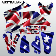 Yamaha YZF 250 450 2006-2007 AUSTRALIAN motocross decals set MX graphics kit