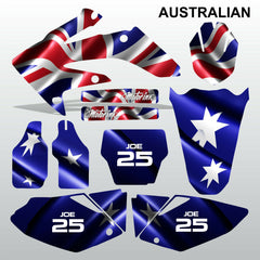 Honda CRF 250 2004-2005 AUSTRALIAN motocross decals MX graphics kit