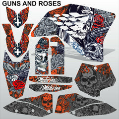 KTM SX 2007-2010 GUNS AND ROSES motocross racing decals set MX graphics kit