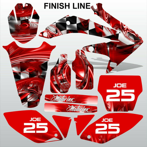 Honda CRF 450 2005-2007 FINISH LINE racing motocross decals set MX graphics