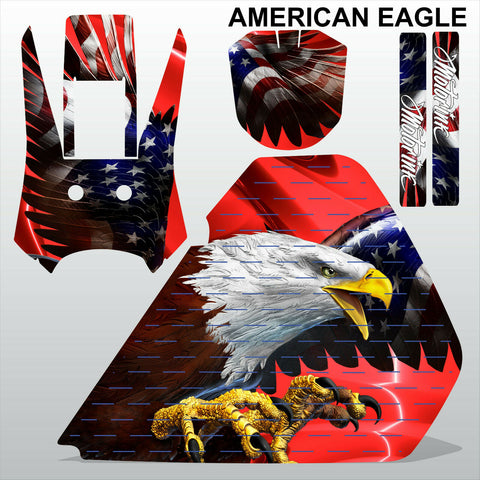 Honda XR 250 1986-1995 AMERICAN EAGLE motocross racing decals set MX graphics