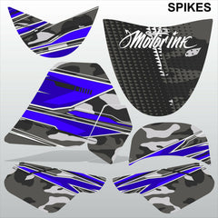 Yamaha PW50 1992-2019 SPIKES motocross racing decals set MX graphics stripes kit