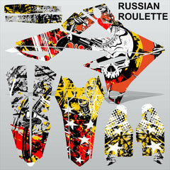 SUZUKI RMZ 450 2018-2021 RUSSIAN ROULETTE motocross racing decals MX graphics