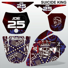 Yamaha PW 80 SUICIDE KING motocross racing decals set MX graphics stripe kit