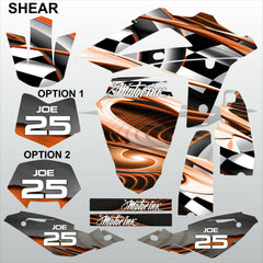 HUSQVARNA 250 450 510 2008-2010 SHEAR motocross racing decals set MX graphics