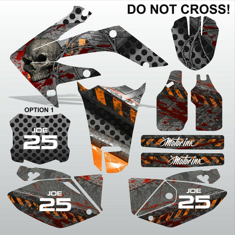 Honda CRF 250X 2004-2012 DO NOT CROSS! motocross decals set MX graphics kit