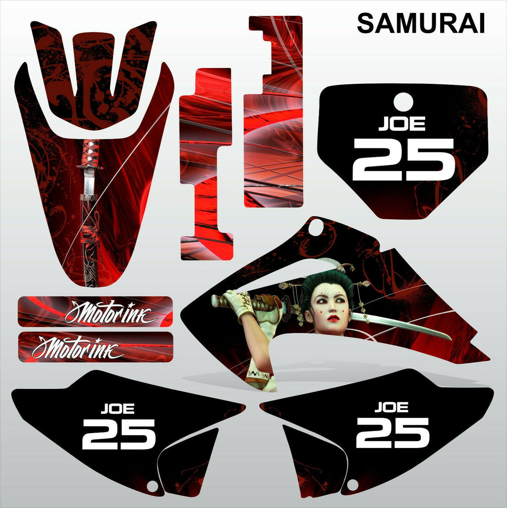 Honda CRF 150-230 2003-2007 SAMURAI motocross racing decals set MX graphics kit