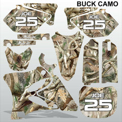 Yamaha YZ 125 250 2002-2005 BUCK CAMO motocross decals set MX graphics kit