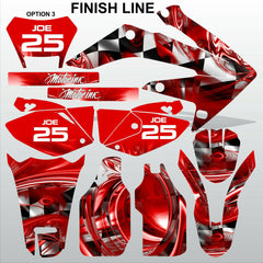 Honda CRF 250X 2004-2012 FINISH LINE racing motocross decals set MX graphics