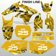 Suzuki RMZ 250 2007-2009 FINISH LINE motocross racing decals  MX graphics kit