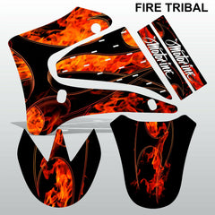Yamaha TTR125 2000-2007 FIRE TRIBAL motocross racing decals set MX graphics