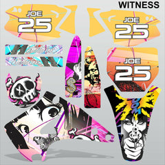 Kawasaki KX125-250 2003-2009 WITNESS motocross racing decals set MX graphics kit