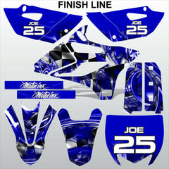 Yamaha YZ 85 2015 FINISH LINE motocross racing decals set MX graphics stripes