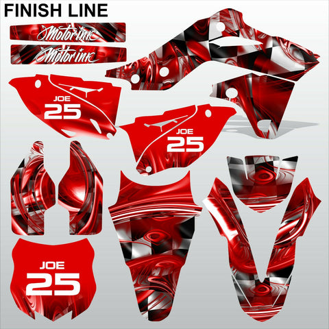 Kawasaki KXF 250 2013-2016 FINISH LINE motocross decals set MX graphics kit