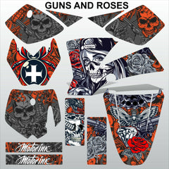 KTM SX 50 2002-2008 GUNS AND ROSES motocross racing decals set MX graphics kit