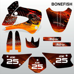 Kawasaki KX 85-100 1998-2012 BONEFISH motocross decals set MX graphics kit