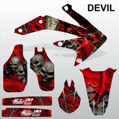 Honda CRF 450X 2005-2016 DEVIL PUNISHER  motocross decals set MX graphics kit