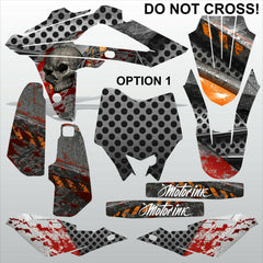 HUSQVARNA CR WR 125 2009-2013 DO NOT CROSS motocross decals set MX graphics kit