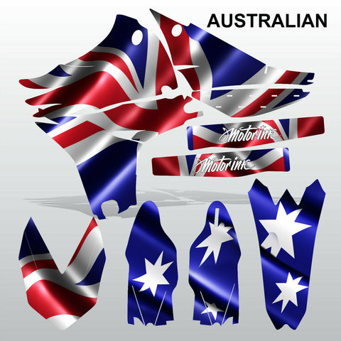 Yamaha YZF 450 2010-2013 AUSTRALIAN motocross decals set MX graphics kit