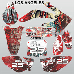 Honda CRF 450X 2005-2016 LOS-ANGELES motocross racing decals set MX graphics