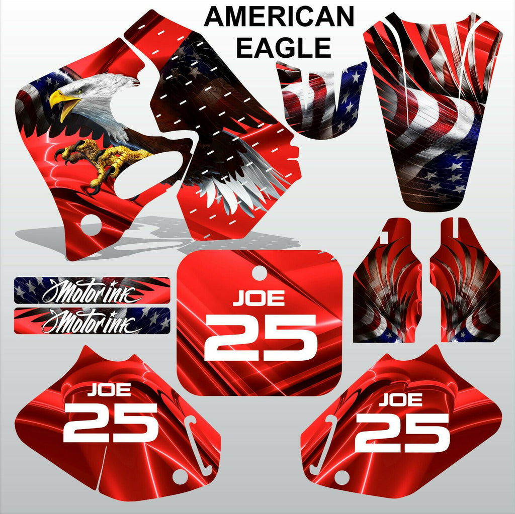 Honda CR125 CR250 93-94 AMERICAN EAGLE motocross decals racing set MX graphics