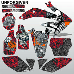 Honda CRF 450 2005-2007 UNFORGIVEN motocross racing decals set MX graphics kit