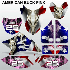 Yamaha TTR 50 2006-2015 AMERICAN BUCK PINK motocross decals set MX graphics kit