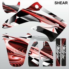 Honda CR85 2003-2012 SHEAR motocross racing decals set MX graphics stripe kit