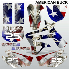 TM MX 125 250 300 450 2008-2014 AMERICAN BUCK motocross decals set MX graphics