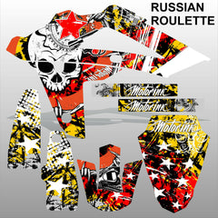 HUSQVARNA 250 450 510 2008-2010 RUSSIAN ROULETTE motocross decals MX graphics